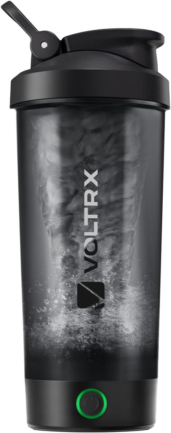 VOLTRX Protein Shaker Bottle, Merger USB C Rechargeable Electric Protein Shake Mixer, Shaker Cups for Protein Shakes and Meal Replacement Shakes, BPA Free, 24oz | USB C Rechargeable, Shaker Cups, for Protein Shakes