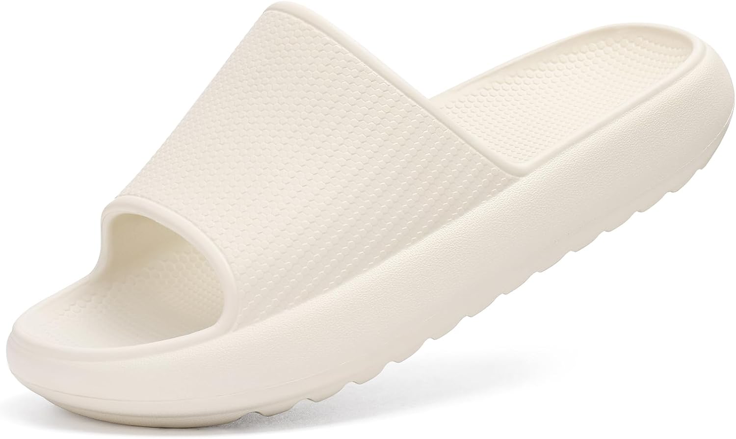 Comwarm Cloud Slide Sandals for Women Men Ultra Comfort Recovery Pillow Slippers Soft Summer Beach Shoes with Low Arch Support