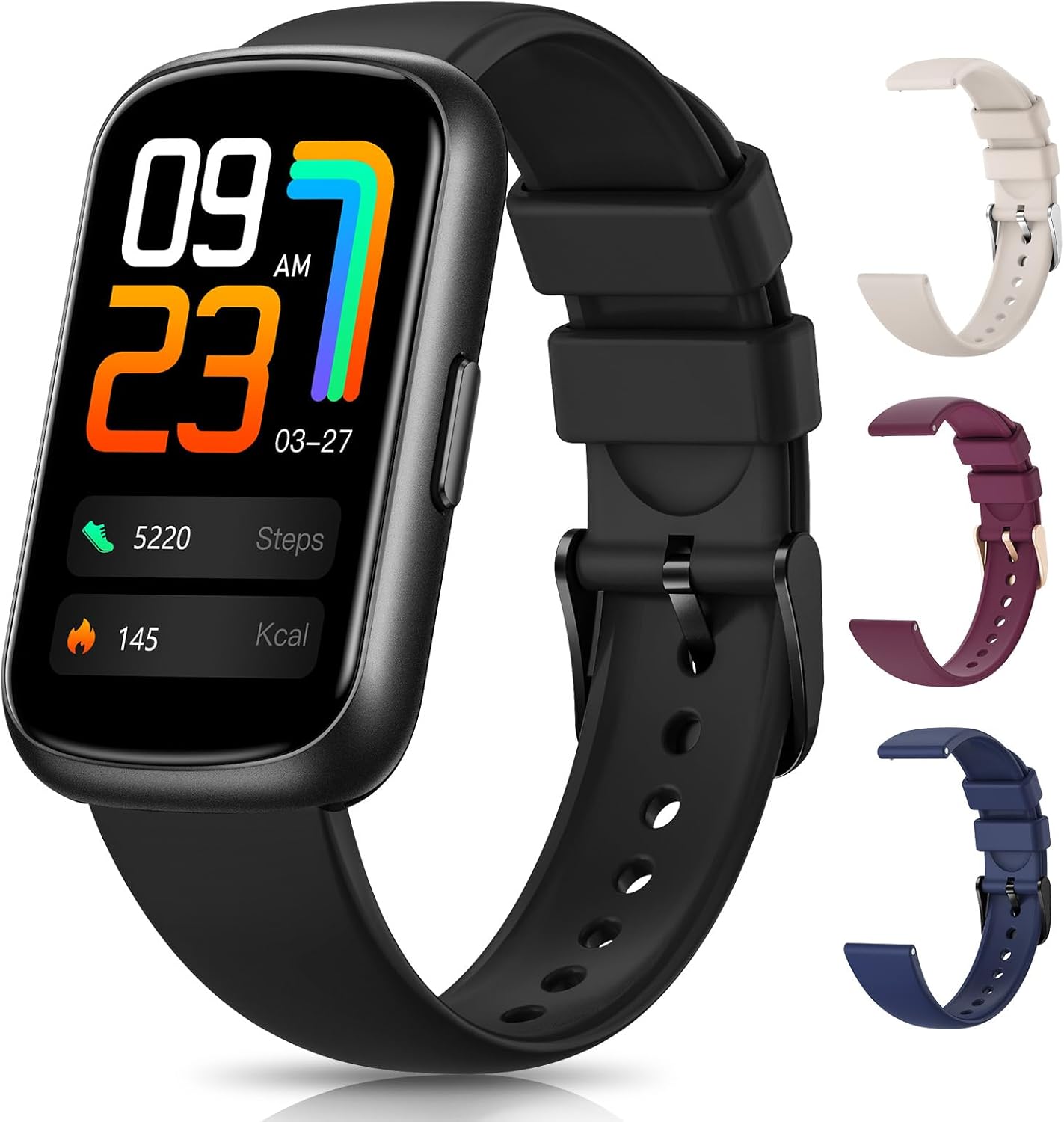 Fitness Tracker, Smart Watches for Women Men with Heart Rate/SpO2/Sleep Monitor, IP68 Waterproof Fitness Watches for Women Men, Step Tracker & Smart Watch for Android iPhone,Pedometer Watch, Gift