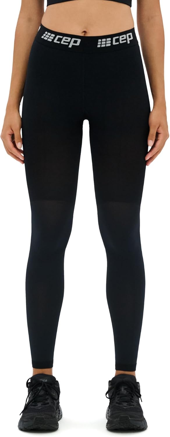 CEP Footless Recovery Compression Tights for Women | 20-30mmHg Performance Tights for Post-Workout Healing | Run Better