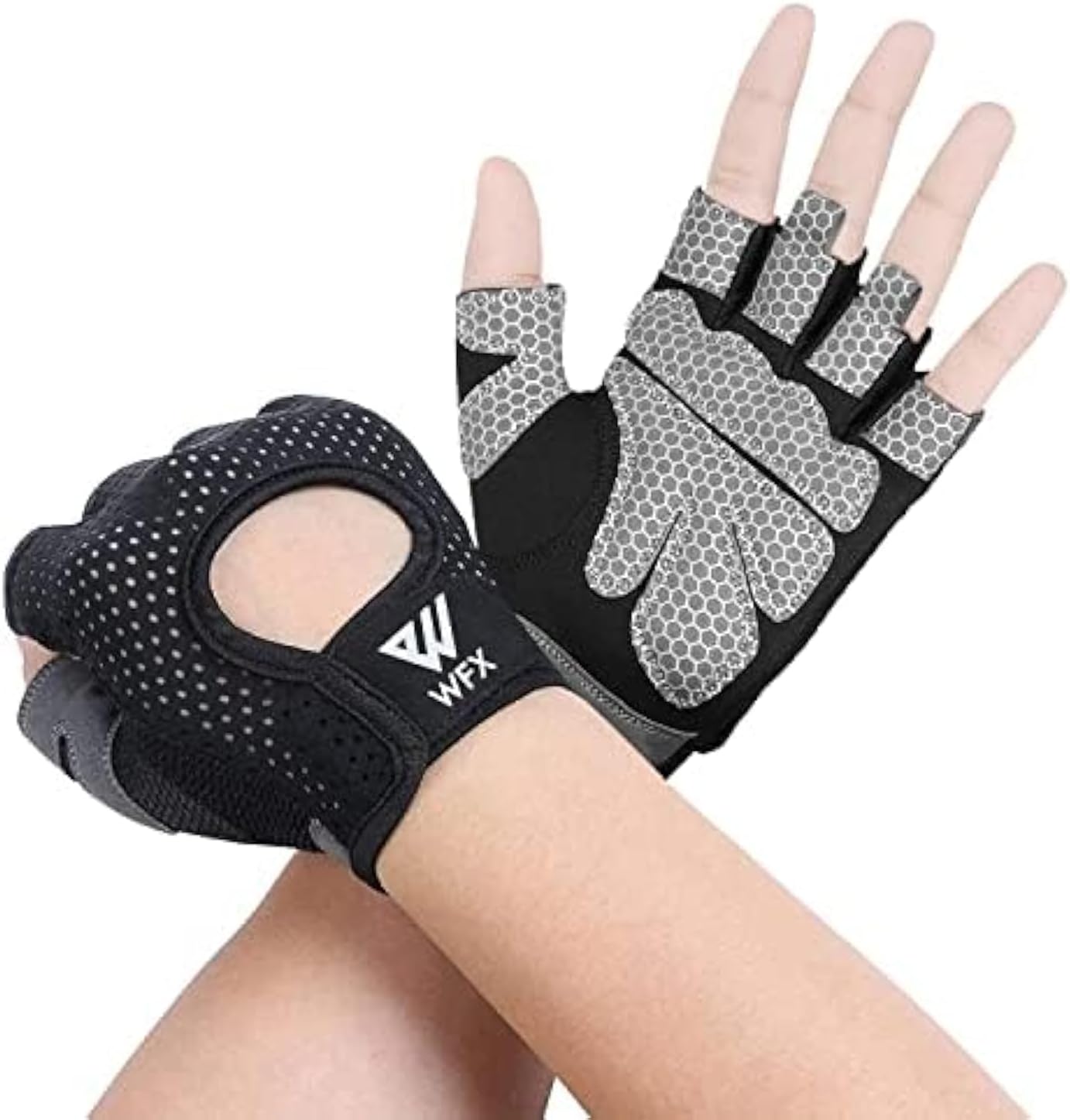 WESTWOOD FOX Weight Lifting Gloves for Men Women Gym Gloves with Wrist Wrap Support for Workout Training Exercise Fitness Hanging, Pull ups for Dumbbell, Cycling