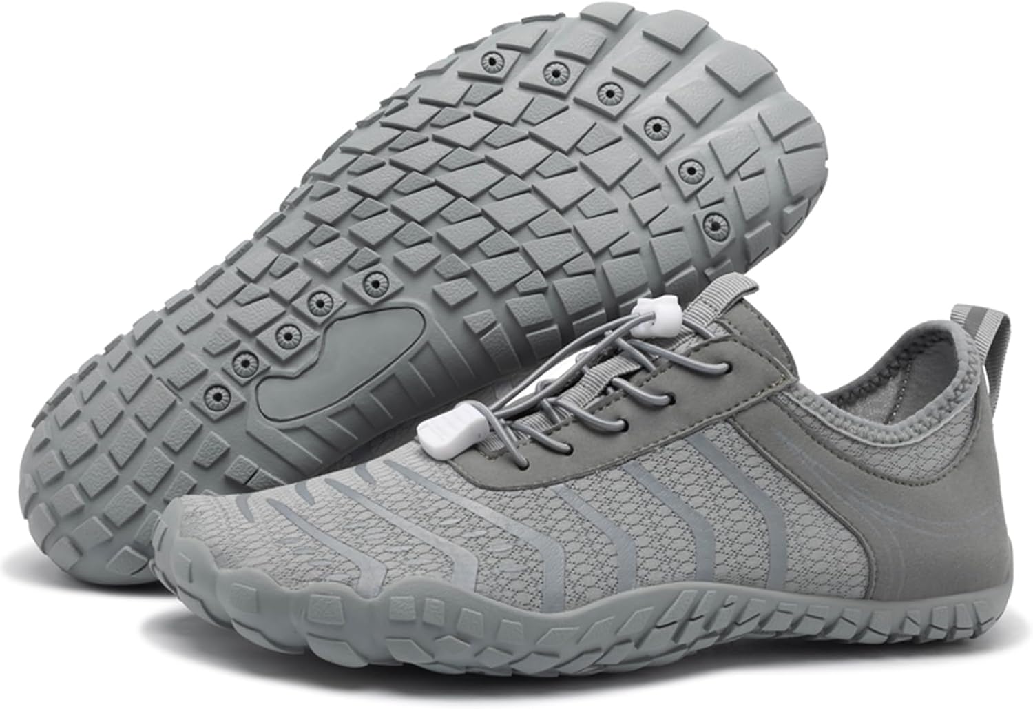 EWUHA Barefoot Shoes Womens Mens Footwear for Walking Hiking with Wide Toe Box,Healthy & Non-Slip,Breathable Barefoot Vitality Water Shoes for Beach Pool Swim Outdoor (Unisex)