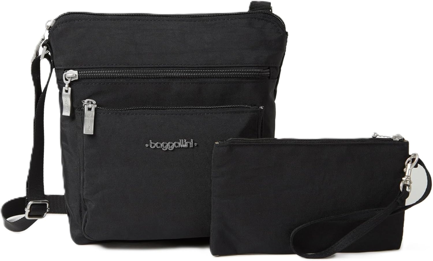 Baggallini Pocket Crossbody Bags for Women 8×8 Small Lightweight Durable Water-resistant Travel Purse W/Rfid