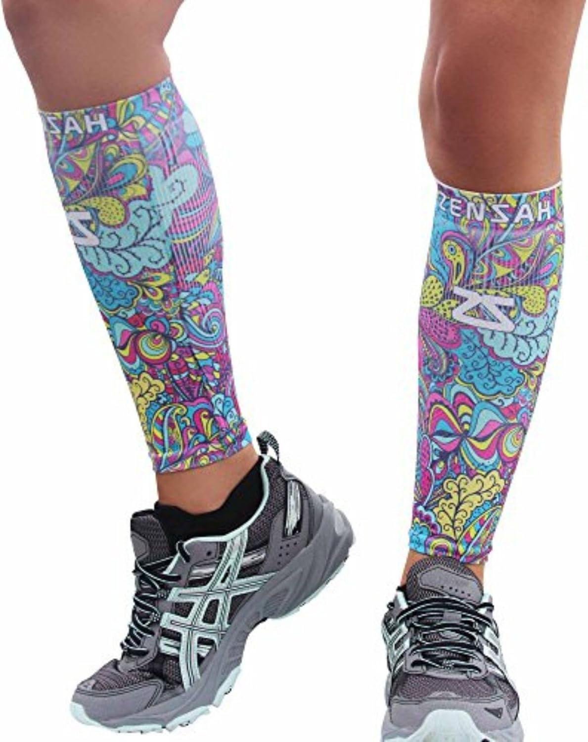 Zensah Running Leg Compression Sleeves – Shin Splint, Calf Compression Sleeve Men and Women