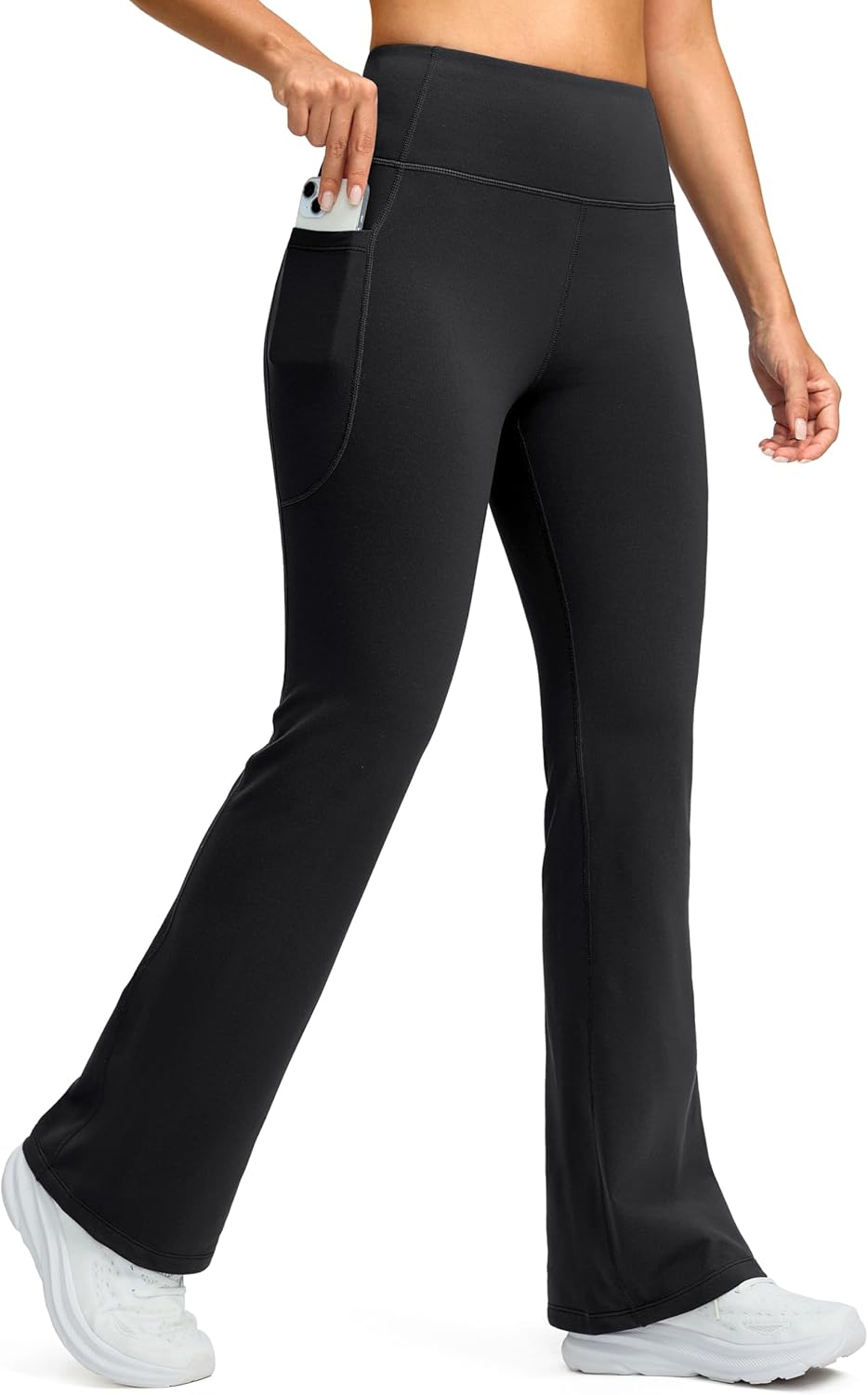 G Gradual Women’s Fleece Lined Pants High Waist Winter Thermal Warm Flare Leggings Hiking Yoga Pants Women with Pockets