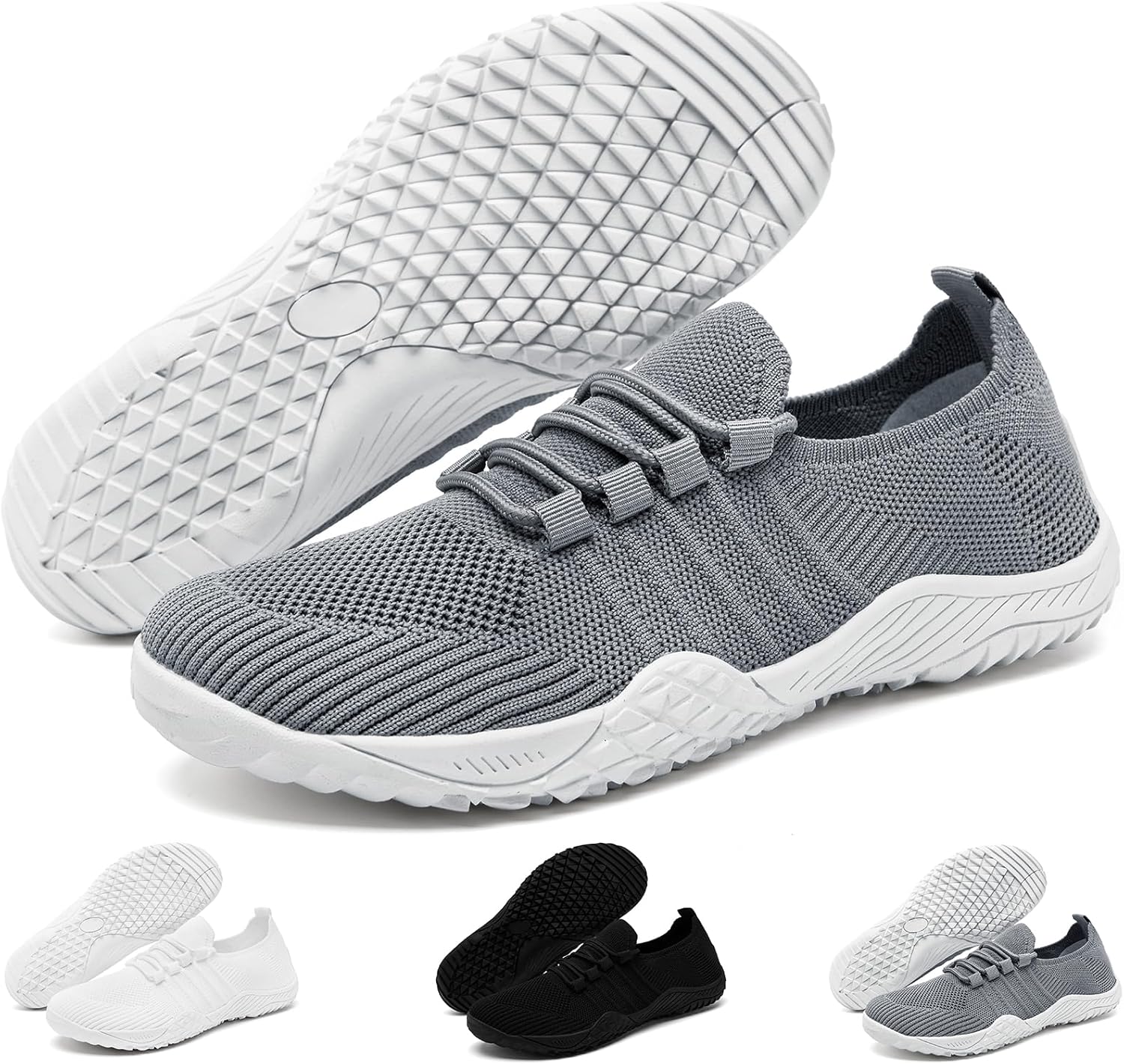 Barefoot Shoes Women Minimalist Zero Drop Tennis Walking Shoes Lightweight Breathable Yoga Sneakers for Gym Workout Grounded Footwear Indoor Slippers