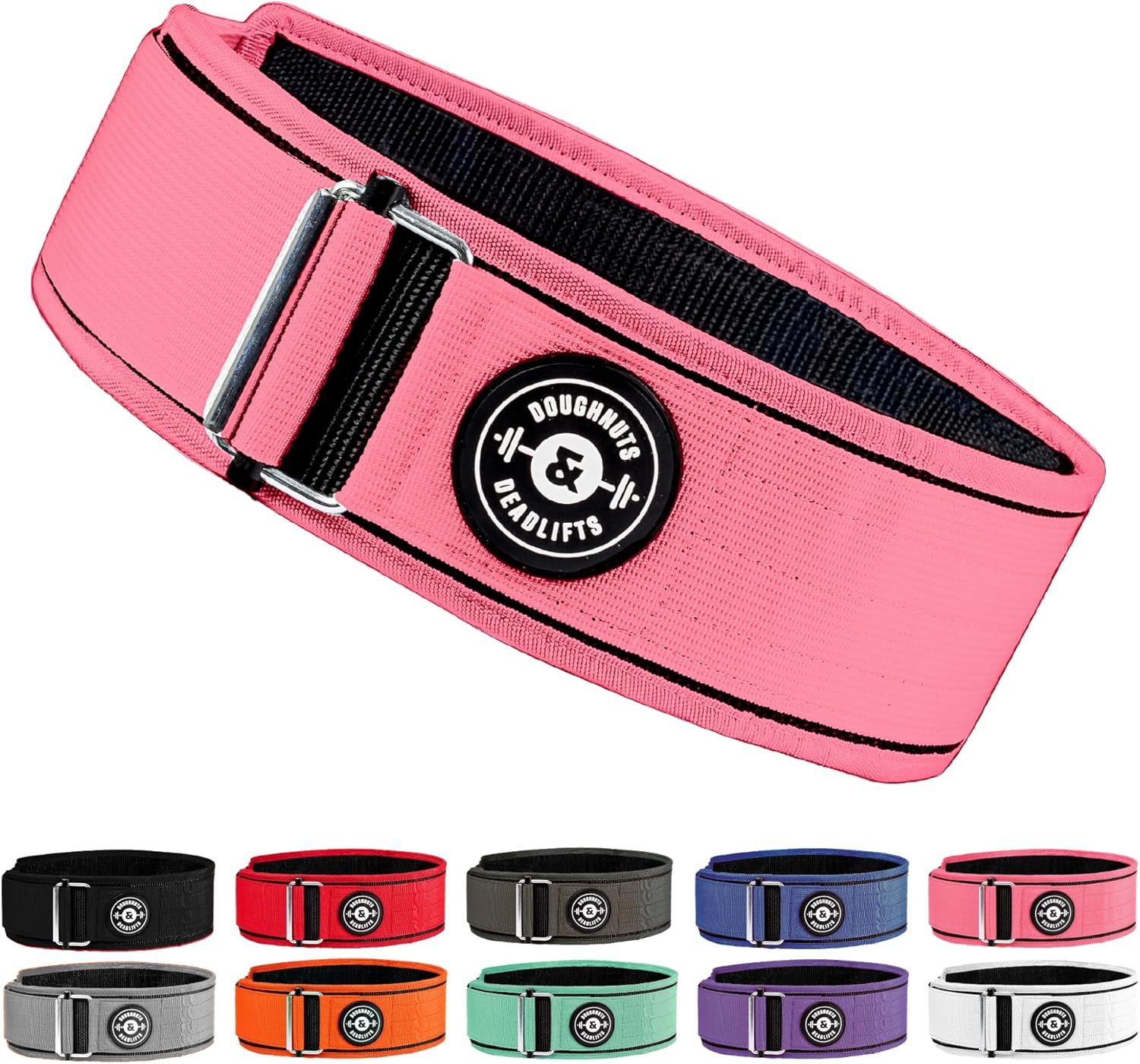 Weight Lifting Belt for Squats, Weightlifting Belt for Deadlifts – 4in Back Support for Bodybuilding | Powerlifting, Locking Metal Buckle, Weight Lifting Belts for Men – Quick Locking