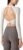 ABOCIW Women Twist Back Workout Top with Built in Bra Cap Sleeve Pilates Yoga Crop Top Athletic Gym Shirt