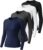 Long Sleeve Compression Shirts Woman’s Underscrub Athletic Workout Undershirt Tops Dry Fit T-Shirt for Gym Running