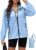 PITINAN Lightweight Rain Jacket Women Packable Wind Breaker Light Rain Jacket Women Waterproof Travel Raincoat S-XXL