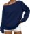 Womens Off Shoulder Sweatshirt Long Sleeve Basic Pullover Tops with Pocket 2025 Fall Fashion Oversized Sweatshirts