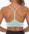 Comper Y Back Sports Bra for Women Low Impact Racerback Workout Bras Sexy Thin Straps Yoga Bras with Removable Pads