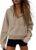 ATHMILE Womens Sweatshirts Half Zip Cropped Pullover Fleece Quarter Zipper Hoodies 2026 Fall Fashion Outfits Clothes