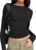 Trendy Queen Womens Long Sleeve T Shirts Fall Fashion 2026 Basic Crop Tops Going Out Outfits Y2k Clothes