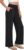 ZOOSIXX Capri Pants for Women – Wide Leg Loose Casual Trousers with Pockets Summer High Waisted Drawstring Pants