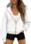 Trendy Queen Women’s Zip Up Hoodie Fleece Lined Cropped Sweatshirt Y2K Oversized Fall Jacket