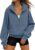 WYNNQUE Womens Sweatshirts Hoodies 2026 Fall Fashion Clothes Half Zip Pullover Cropped Fleece Sweaters Workout Soft Outfits