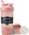 BlenderBottle Shaker Bottle with Pill Organizer and Storage for Protein Powder, Classic V2 ProStak System, 22-Ounce, Rose Pink