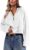 Uincloset Women’s Half Zip Sweatshirts Cropped Long Sleeve Pullovers Oversized Casual Crop Tops