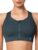 Yvette High Impact Zip Front Sports Bra Mesh Racerback Workout High Support Sports Bras for Women Large Breasts