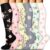 Laite Hebe Compression Socks for Women & Men Circulation(6 pairs)-Graduated Supports Socks for Running, Athletic Sports