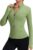 Rapbin Women’s Full Zip Workout jackets Runing Slim Fit Athletic Tops With Thumb Holes