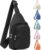 Banelu Small Sling Backpack Crossbody Sling Bag for Women Men, Chest Bag Daypack Fanny Pack Cross Body Bag for Outdoors Hiking Traveling – Black