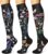 WITHYOU 3 Pairs Compression Socks for Women & Men 15-20 mmHg,Best Support for Nurses Running Hiking