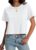 SMENG Women’s Workout Crop Tops UPF50+ Cotton Soft Breathable Tshirt Loose Short Sleeve Yoga Athletic Shirt